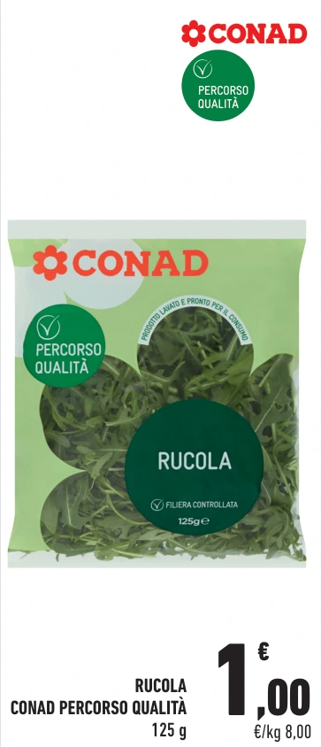 RUCOLA CONAD PERCORSO QUALITÀ