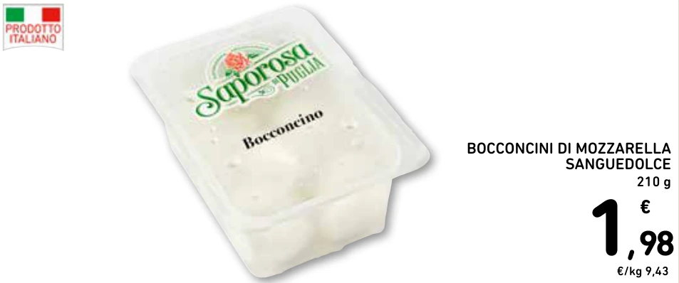 BOCCONCINI DI MOZZARELLA SANGUEDOLCE