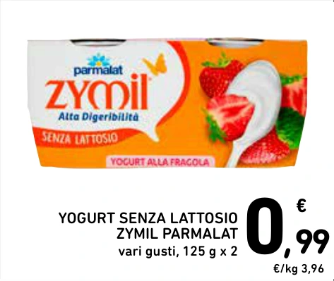 YOGURT SENZA LATTOSIO ZYMIL PARMALAT