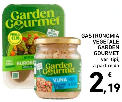 GASTRONOMIA VEGETALE GARDEN GOURMET