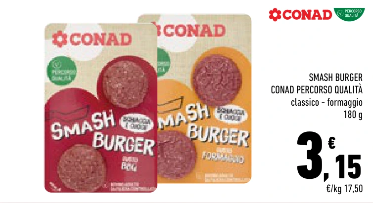 SMASH BURGER CONAD PERCORSO QUALITÀ