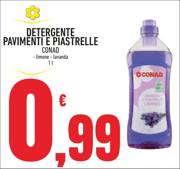 DETERGENTE PAVIMENTI E PIASTRELLE CONAD
