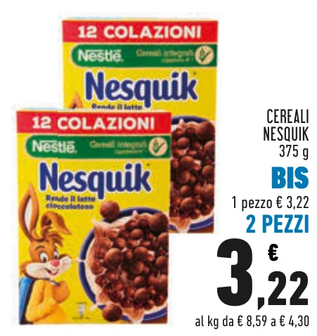 CEREALI NESQUIK BIS 2 PEZZI