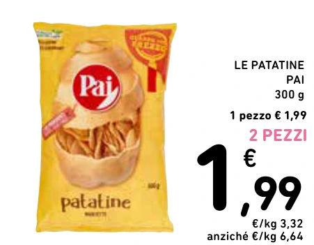 LE PATATINE PAI 2 PEZZI