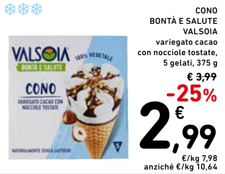 CONO BONTÀ E SALUTE VALSOIA