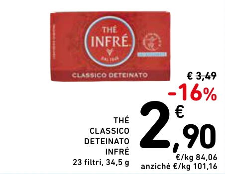 THÉ CLASSICO DETEINATO INFRÉ
