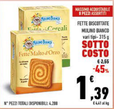 FETTE BISCOTTATE MULINO BIANCO