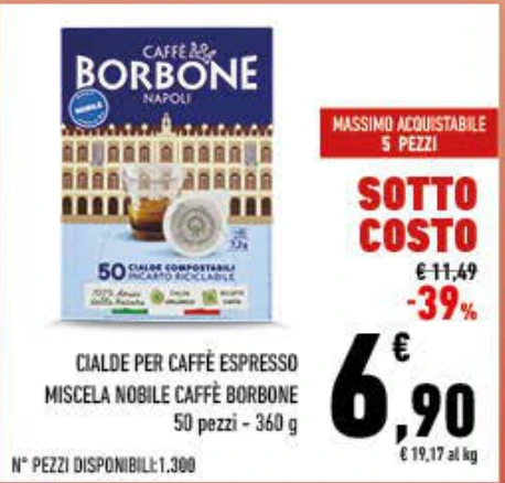 CIALDE CAFFE ESPRESSO BORBONE