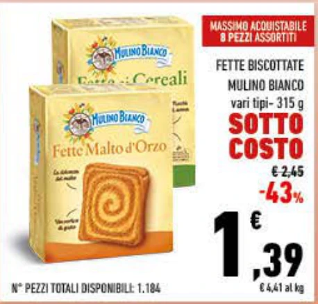 FETTE BISCOTTATE MULINO BIANCO