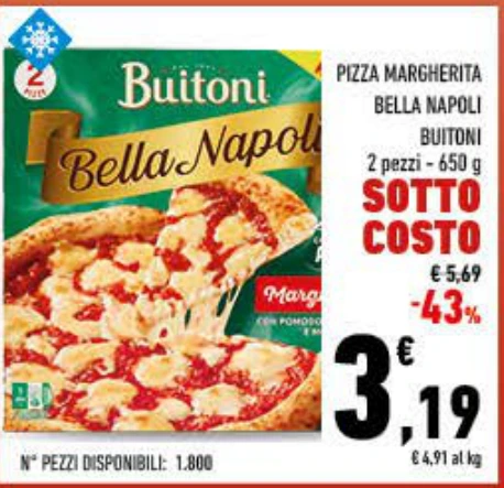PIZZA MARGHERITA BELLA NAPOLI BUITONI