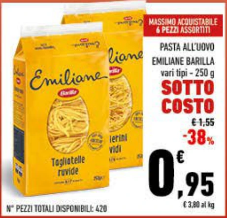 PASTA ALL UOVO EMILIANE BARILLA