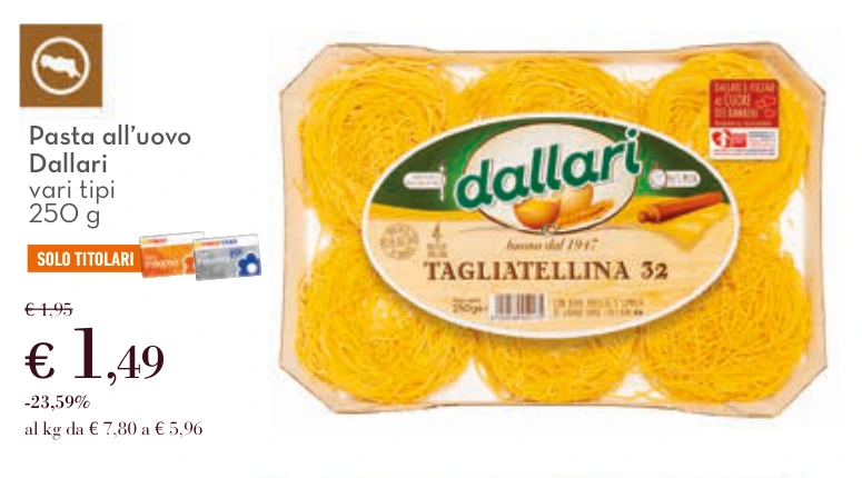 Pasta all'uovo Dallari