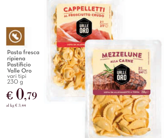 Pasta fresca ripiena Pastificio Valle Oro
