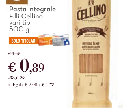 Pasta integrale F.lli Cellino