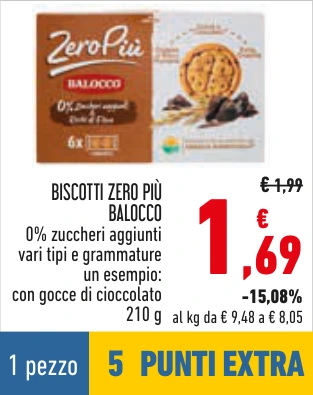 BISCOTTI ZERO PIÙ BALOCCO