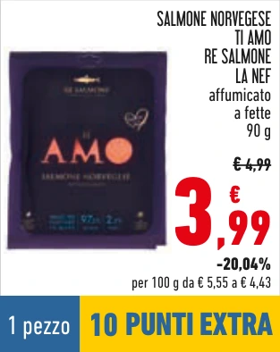 SALMONE NORVEGESE TI AMO RE SALMONE LA NEF
