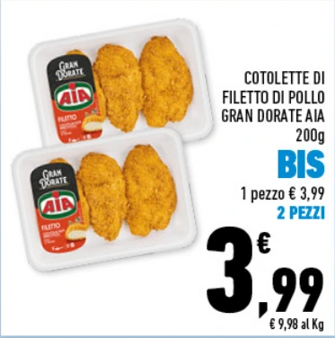 Cotolette di Filetto di Pollo Aia