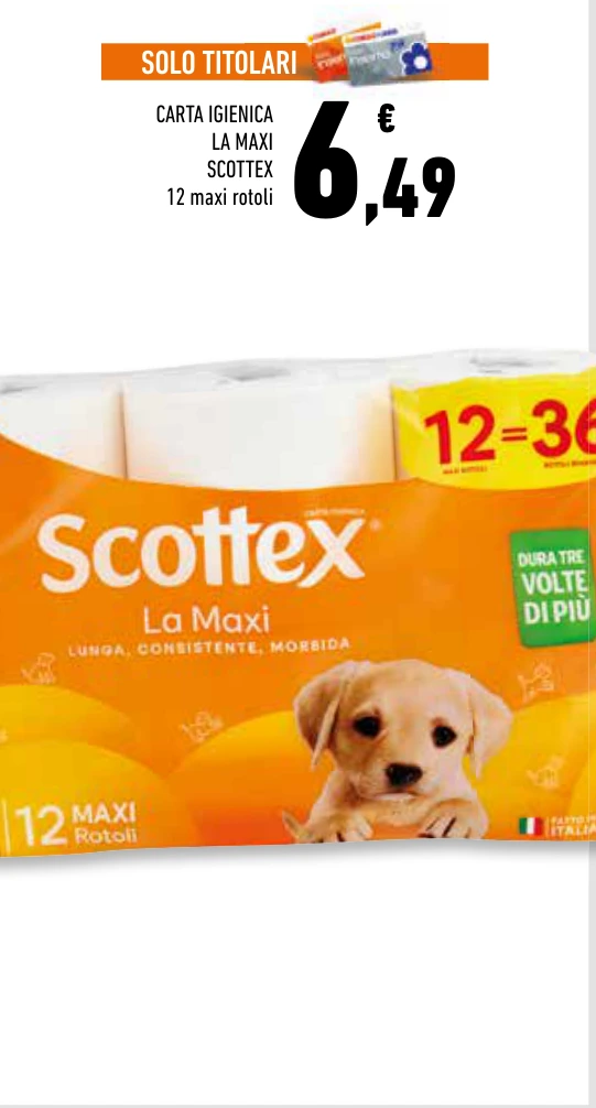 CARTA IGIENICA LA MAXI SCOTTEX