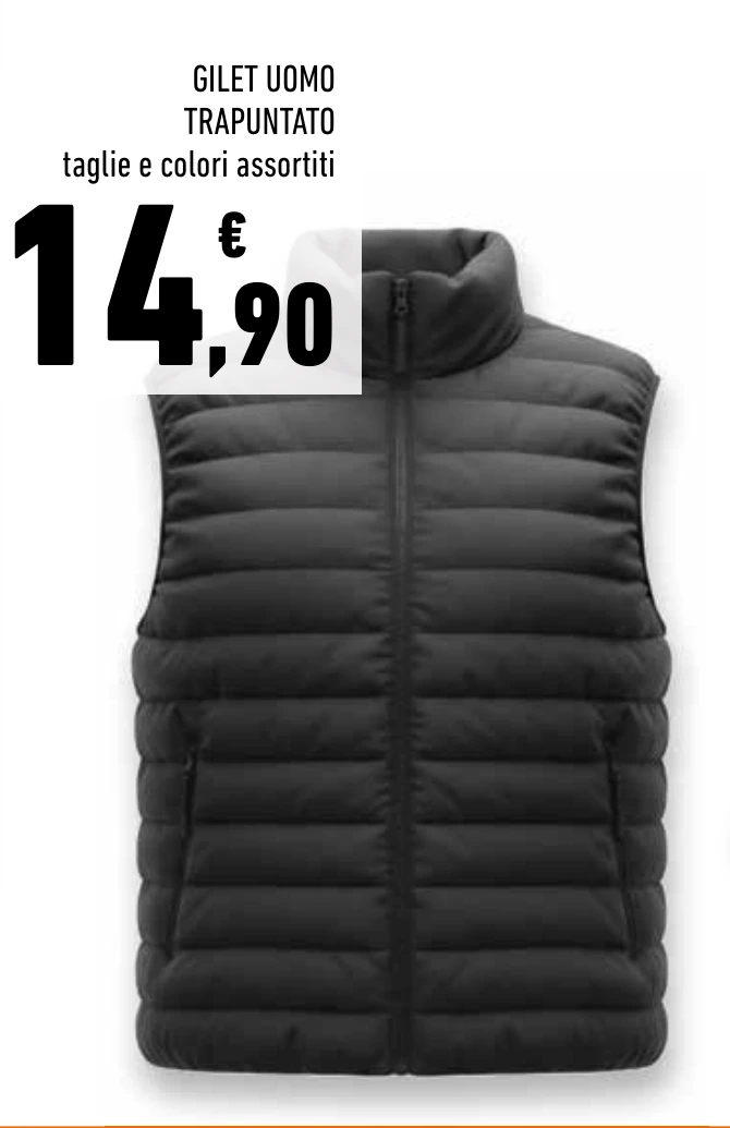 GILET UOMO TRAPUNTATO