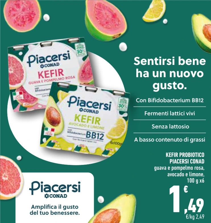 KEFIR PROBIOTICO PIACERSI CONAD