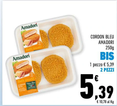 Cordon Bleu Amadori 250g, 2 pezzi