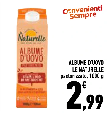 ALBUME D’UOVO LE NATURELLE