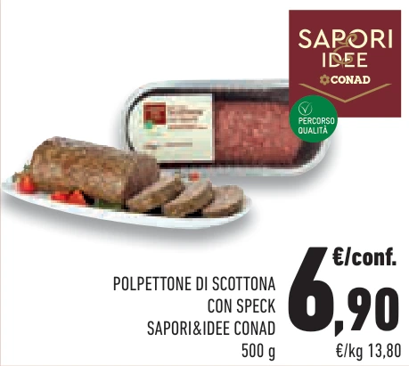 POLPETTONE DI SCOTTONA CON SPECK SAPORI&IDEE CONAD