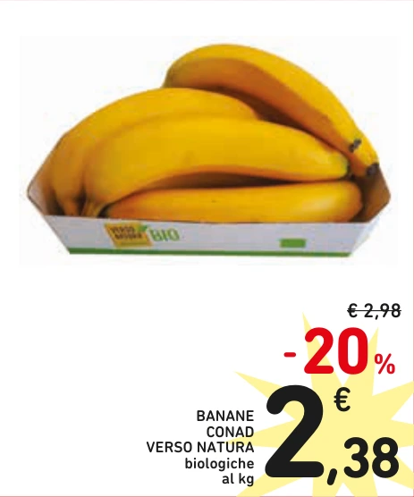 BANANE CONAD VERSO NATURA
