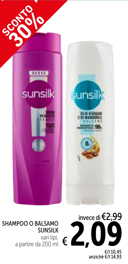 SHAMPOO O BALSAMO SUNSILK