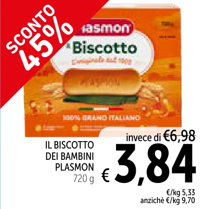 IL BISCOTTO DEI BAMBINI PLASMON