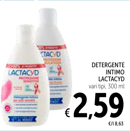 DETERGENTE INTIMO LACTACYD