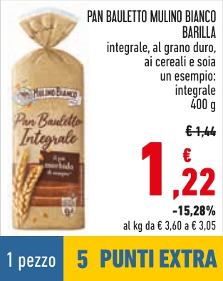 PAN BAULETTO MULINO BIANCO BARILLA