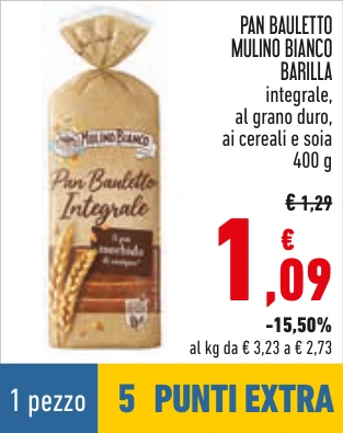 PAN BAULETTO MULINO BIANCO BARILLA