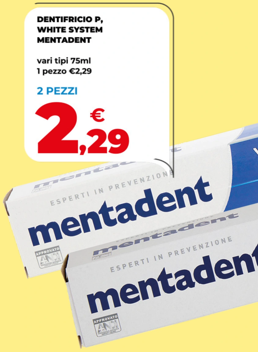 DENTIFRICIO P WHITE SYSTEM MENTADENT