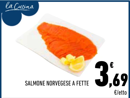 SALMONE NORVEGESE A FETTE