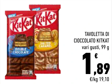 TAVOLETTA DI CIOCCOLATO KITKAT