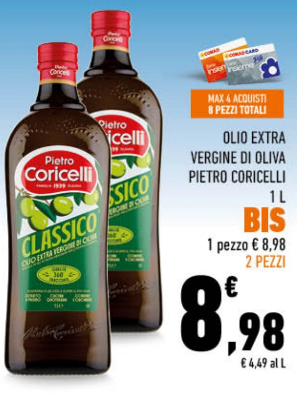 OLIO EXTRA VERGINE DI OLIVA PIETRO CORICELLI
