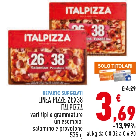 LINEA PIZZE 26X38 ITALPIZZA