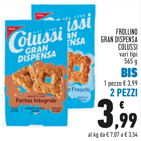 FROLLINO GRAN DISPENSA COLUSSI BIS 2 PEZZI
