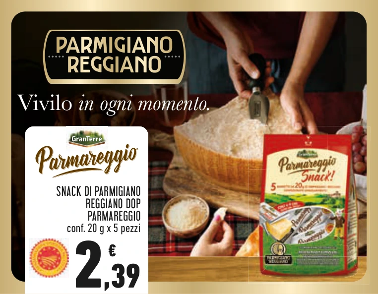 SNACK DI PARMIGIANO REGGIANO DOP PARMAREGGIO