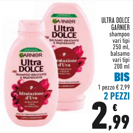 ULTRA DOLCE GARNIER BIS 2 PEZZI