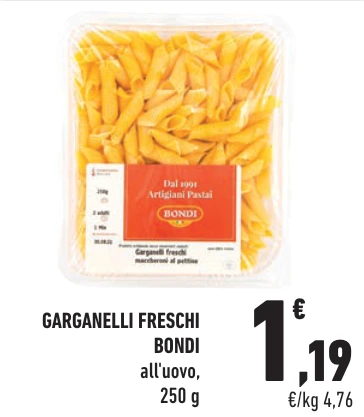 GARGANELLI FRESCHI BONDI