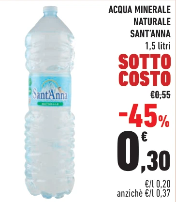ACQUA MINERALE NATURALE SANT’ANNA