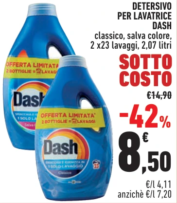 DETERSIVO PER LAVATRICE DASH