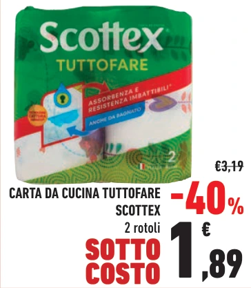 CARTA DA CUCINA TUTTOFARE SCOTTEX