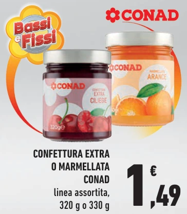 CONFETTURA EXTRA O MARMELLATA CONAD