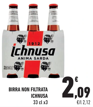 BIRRA NON FILTRATA ICHNUSA