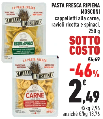 PASTA FRESCA RIPIENA MOSCONI