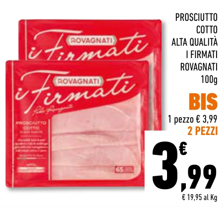 PROSCIUTTO COTTO ALTA QUALITÀ I FIRMATI ROVAGNATI