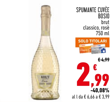 SPUMANTE CUVÈE BOSIO